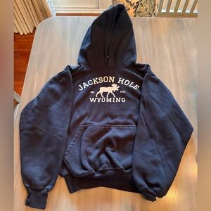 Jackson Hole Wyoming Sweatshirt Navy Small